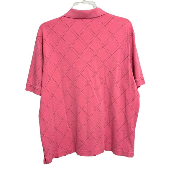 Roundtree and Yorke Mens Argyle Design Polo Shirt - Size Large - Picture 4 of 6